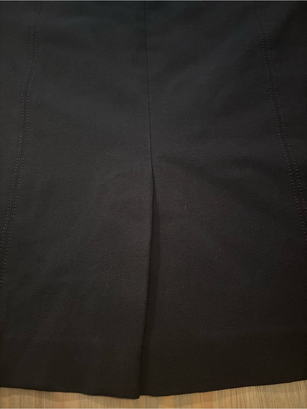 Ann Taylor Black Sailor-Style High-Waist Button Pencil Skirt (25" Length) - Picture 4 of 14